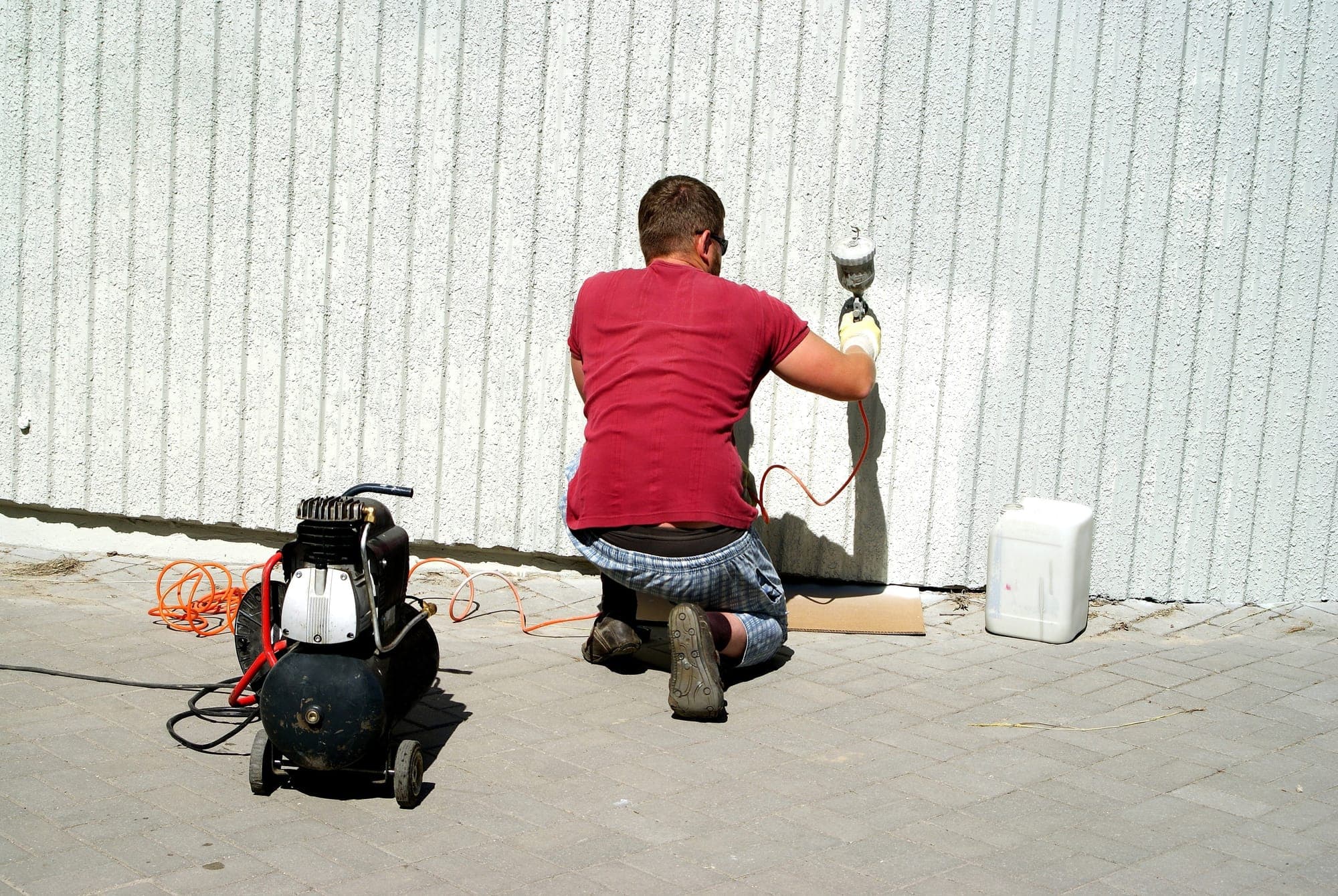 Painting and decorating work